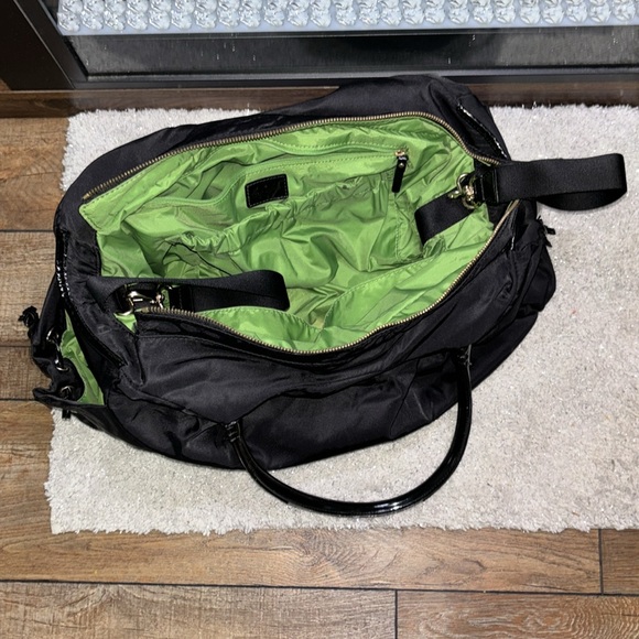 EUC Kate Spade Nylon traveling bag! Two drawstring pockets outside! - Picture 8 of 12